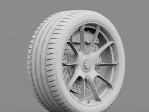porsche wheel 3D Model