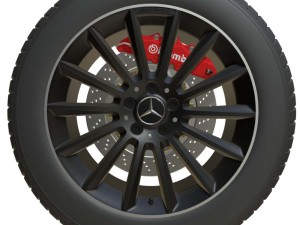 mercedes benz wheel 2 Modelo 3D