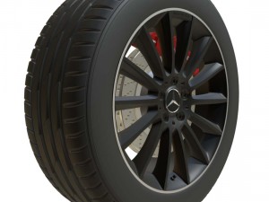 mercedes benz wheel 2 3D 모델