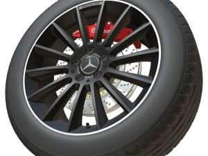 mercedes benz wheel 2 3D 모델