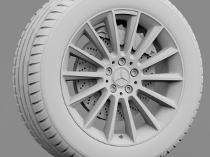 mercedes benz wheel 2 3D 모델