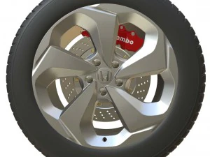 honda wheel 2 3D Model