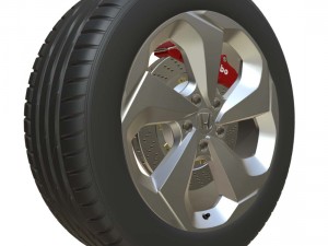 honda wheel 2 3D Model