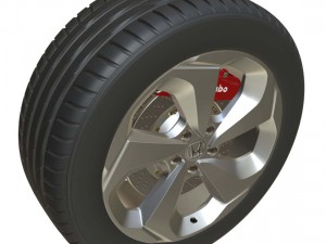 honda wheel 2 3D Model