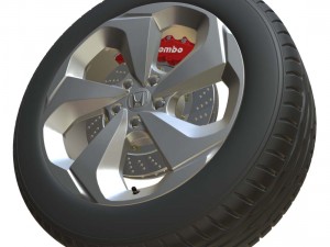 honda wheel 2 3D Model