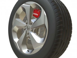 honda wheel 2 3D Model