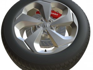honda wheel 2 3D Model
