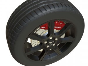 wheel 3D 모델