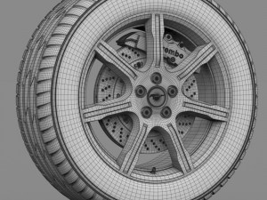 wheel 3D 모델