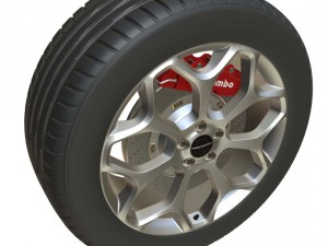 chrysler wheel 3Dモデル