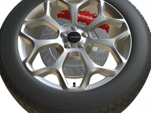 chrysler wheel 3Dモデル