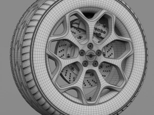 chrysler wheel 3Dモデル