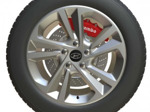 hyundai wheel 3Dモデル