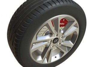 hyundai wheel Model 3D