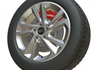 hyundai wheel 3D Model