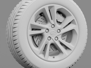 hyundai wheel Model 3D