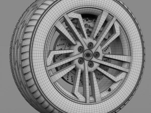 audi wheel 3D Model