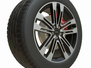 audi wheel 2 3D Model