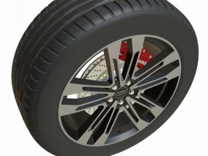 audi wheel 2 3D 模型