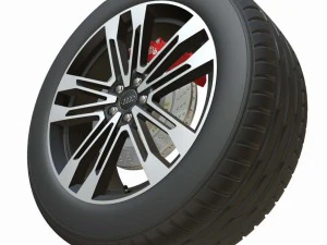 audi wheel 2 3D Model