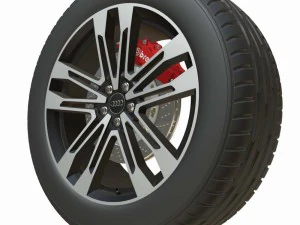 audi wheel 2 3D Model