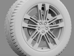 audi wheel 2 3D Model