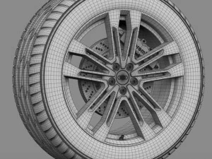 audi wheel 2 3D Model