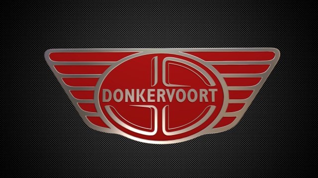 donkervoort logo Modèle 3D .c4d .max .obj .3ds .fbx .stl .blend