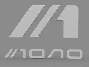 моно логотип 3D Модель