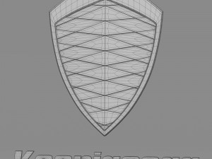 koenigsegg logo 3Dモデル