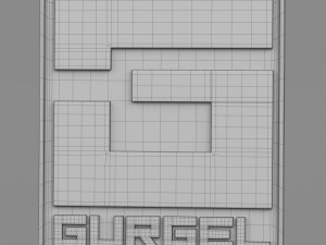 gurgel logo Modelo 3D