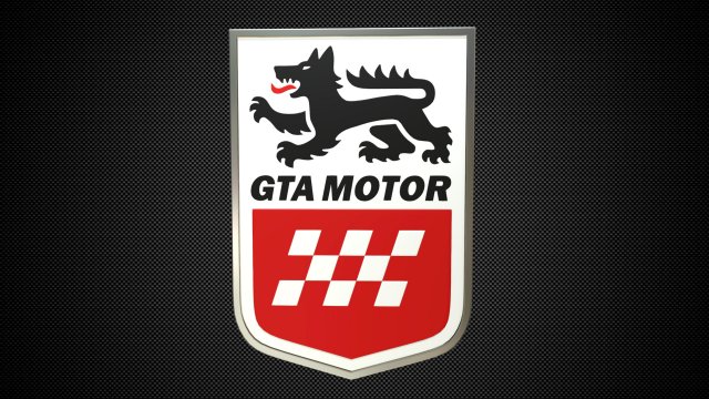 gta motor logo 3D 模型 .c4d .max .obj .3ds .fbx .stl .blend 