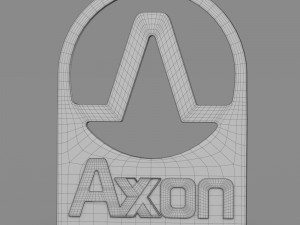 axon logo Modelo 3D