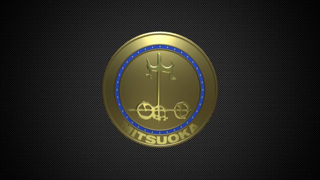 mitsuoka logo 3D 모델 .c4d .max .obj .3ds .fbx .stl .blend 