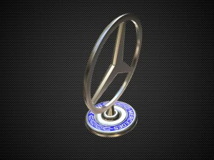 mercedes benz hood ornament 3D Model