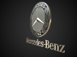 mercedes logo 3 Modèle 3D