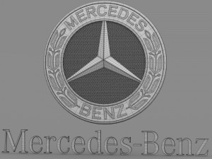 mercedes logo 3 Modèle 3D