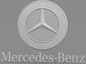 mercedes logo 3 Modèle 3D