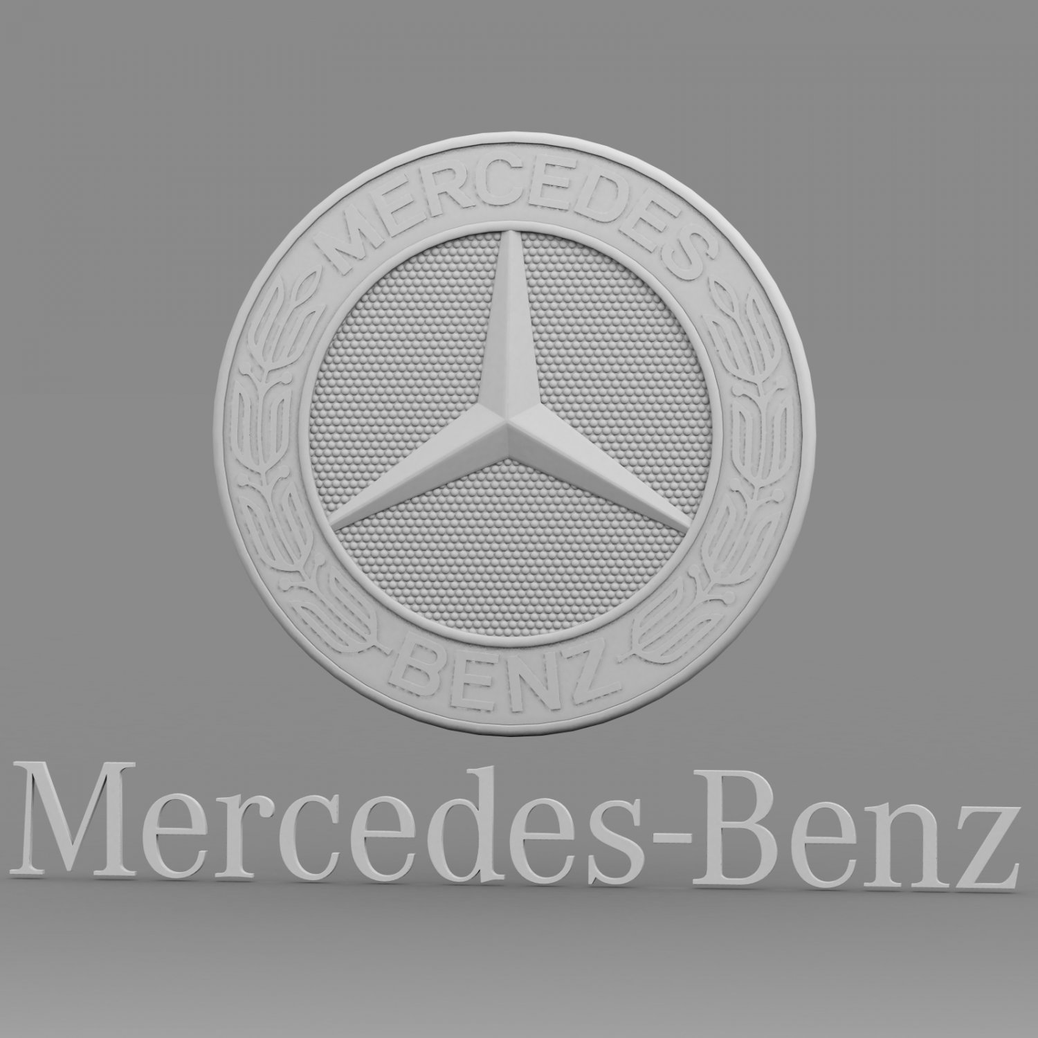 mercedes logo 3 Modello 3D in Parti di auto 3DExport