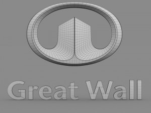 great wall logo 3D Модель