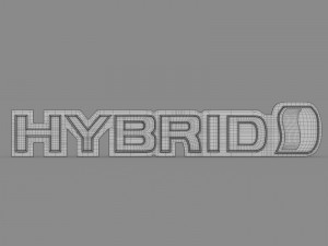 hybrid logo 3D Model