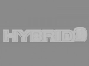 hybrid logo 3D Model