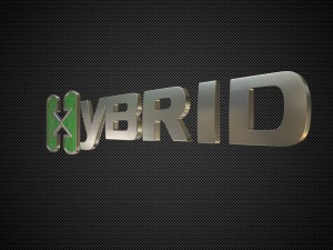 hybrid logo 2 3D-Modell