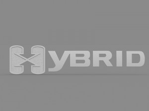 hybrid logo 2 3D-Modell