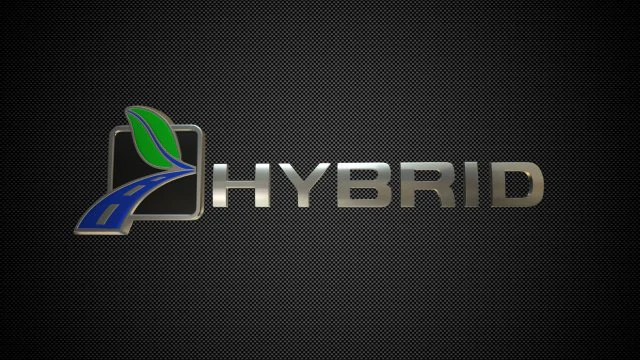hybrid logo 3 3D Model .c4d .max .obj .3ds .fbx .stl .blend 