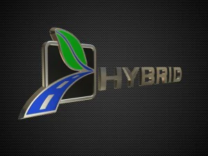 hybrid logo 3 3D Model