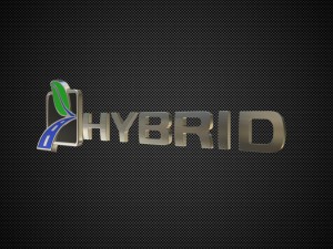 hybrid logo 3 Modelo 3D