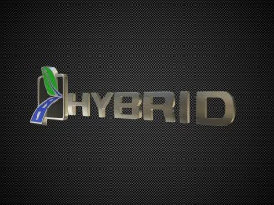 hybrid logo 3 3D Model