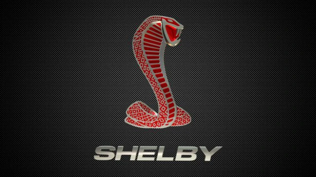 shelby logo 2 3D Model .c4d .max .obj .3ds .fbx .stl .blend