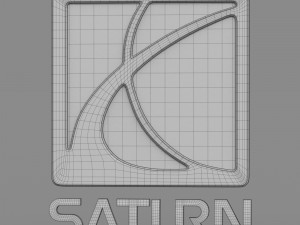 saturn logo 3Dモデル
